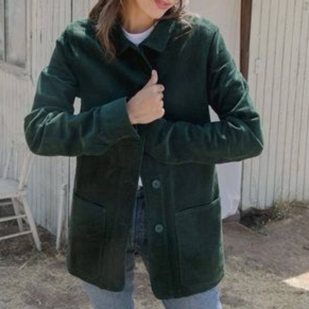 Tradlands Field Chore Coat in Forest size M